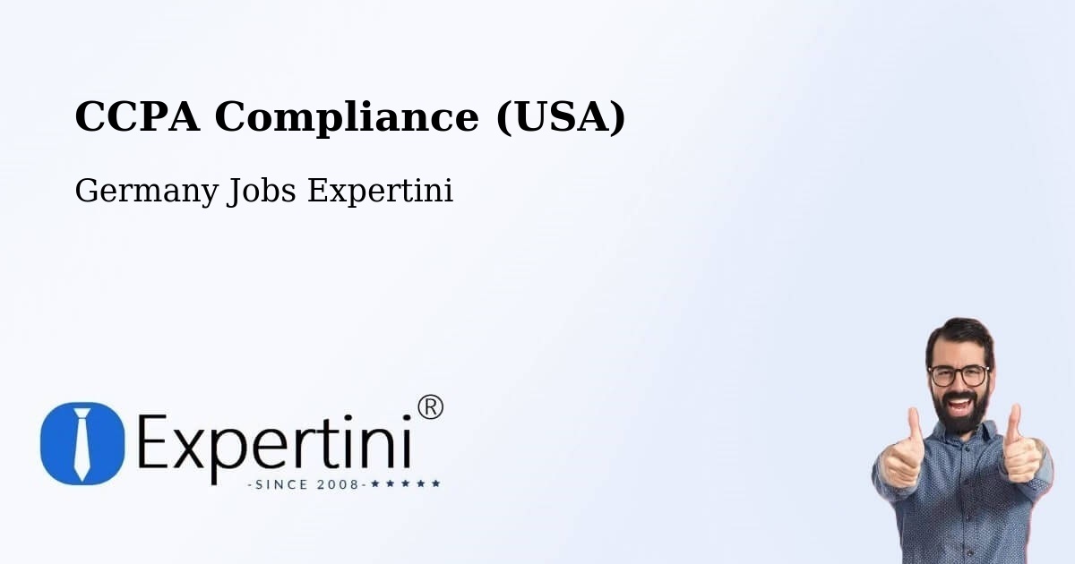 CCPA Privacy Rights & Compliance Notice – Achern - Germany Jobs Expertini